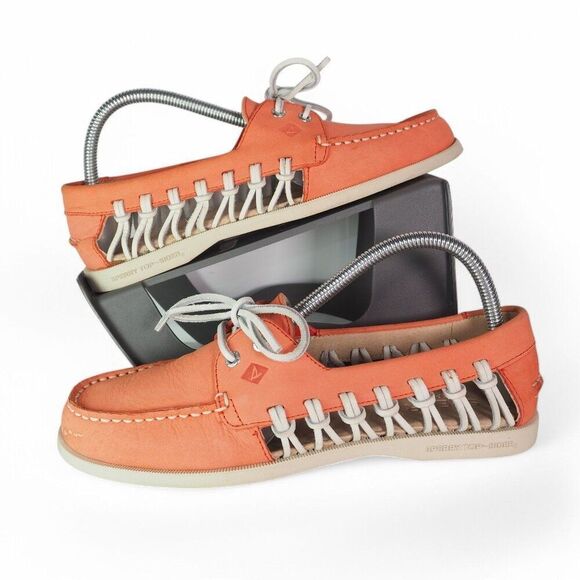 Sperry Top-Sider Authentic Original Haven Boat Shoes Peach STS95546 Women's 8.5M - Picture 1 of 12